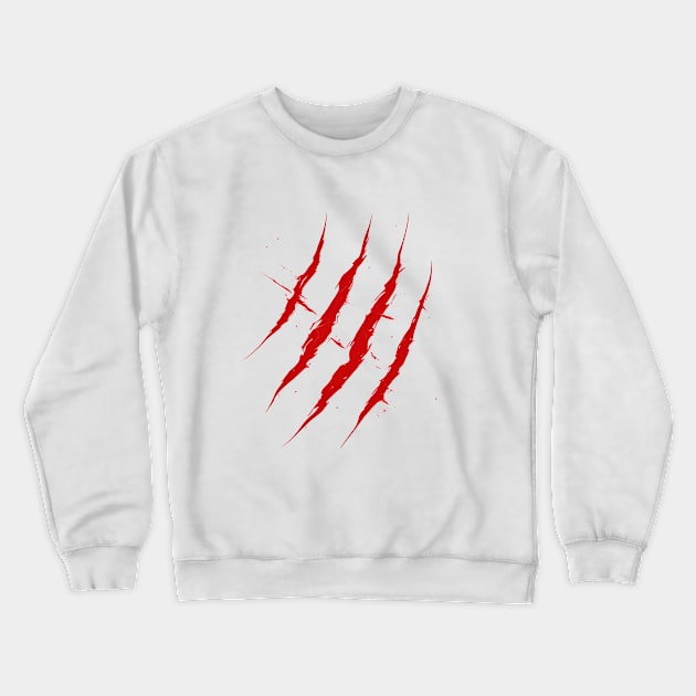 Tiger Claw Marks digital Art Crewneck Sweatshirt by deepofficial